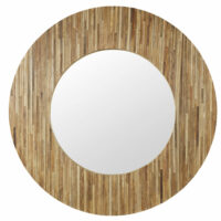 Miroir rond en sapin et orme D149 Maisons du Monde