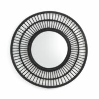 Miroir rotin rond Ø90 cm