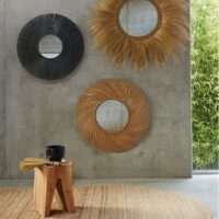 Miroir soleil métal ø80 cm Langa Doré - Gun Métal AM.PM