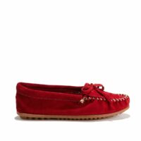 Mocassins à franges KILTY Rouge minnetonka