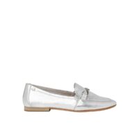 Mocassins cuir Elisan Argent tamaris