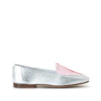 Mocassins cuir fantaisie Vamour Argent COSMOPARIS