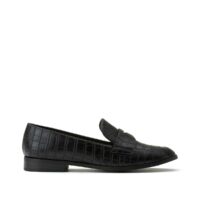 Mocassins effet croco Noir LA REDOUTE COLLECTIONS