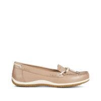 Mocassins en cuir Vega Curry/Skin ou Blue/Skin ou Taupe/Beige Geox