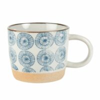 Mug en faïence blanche motifs bleus Maisons du Monde