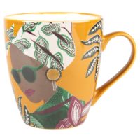 Mug en faïence multicolore imprimé visage Maisons du Monde