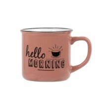 Mug en faïence rose imprimée Maisons du Monde