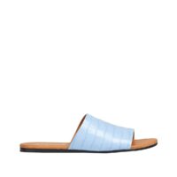 Mules en cuir motif croco MELA SANDAL Marron ou Bleu SAMSOE AND SAMSOE