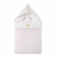 Nid d'ange bébé en coton rose