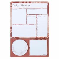 Organiseur quotidien en papier et carton rose Maisons du Monde