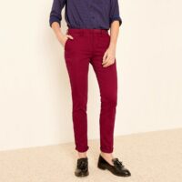 Pantalon chino SANDY 2 BASIC Rouge REIKO