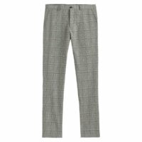 Pantalon chino coupe slim à carreaux Gris Anthracite LA REDOUTE COLLECTIONS