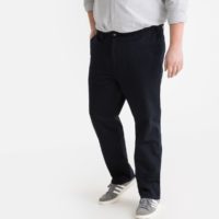 Pantalon chino regular côtés élastiqués Marron Taupe - Bleu Pétrole LA REDOUTE COLLECTIONS PLUS