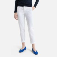 Pantalon chino slim Blanc;Kaki Foncé LA REDOUTE COLLECTIONS