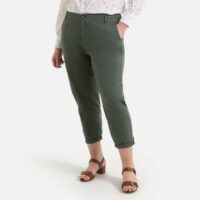 Pantalon chino slim Kaki Foncé LA REDOUTE COLLECTIONS PLUS