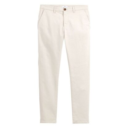 Pantalon chino slim délavé Blanc Cassé - Rouge Terracota - Bleu Ardoise LA REDOUTE COLLECTIONS