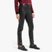 Pantalon cigarette aspect enduit Noir LIU JO