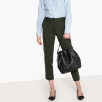 Pantalon droit 7/8 en milano Kaki;Noir LA REDOUTE COLLECTIONS