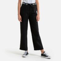 Pantalon droit à ceinture brodé SIMON Kaki;Noir LABDIP