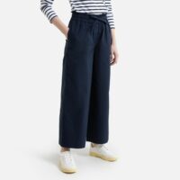 Pantalon droit ceinture à nouer Bleu Marine;Camel LA REDOUTE COLLECTIONS