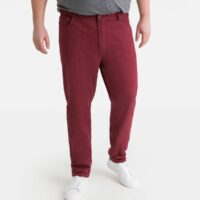 Pantalon droit côtés élastiqués Brique - Marine - Anthracite - Noir - Rouge Bordeaux LA REDOUTE COLLECTIONS PLUS