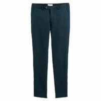 Pantalon droit en lin Bleu Marine LA REDOUTE COLLECTIONS