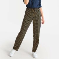 Pantalon droit imprimé Imprimé + Bleu Marine LA REDOUTE COLLECTIONS