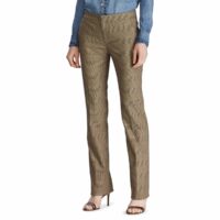 Pantalon droit imprimé Prince de Galles Prince De Galles Lauren Ralph Lauren