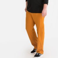 Pantalon droit taille élastiquée Marine - Vert Sapin - Noir - Jaune Ocre LA REDOUTE COLLECTIONS PLUS