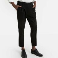 Pantalon fluide à pinces coupe carotte Noir LA REDOUTE COLLECTIONS