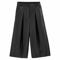 Pantalon jupe-culotte en simili Noir LA REDOUTE COLLECTIONS