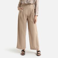 Pantalon large à taille haute JACK Beige Suncoo