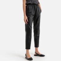 Pantalon large en cuir de mouton GIFT Noir OAKWOOD