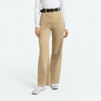 Pantalon large en satin de coton Noir;Beige;Bleu Marine LA REDOUTE COLLECTIONS