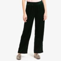 Pantalon large en velours WALLY Vert TOUPY