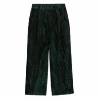 Pantalon large raccourci en velours Vert Foncé LA REDOUTE COLLECTIONS