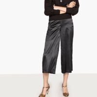 Pantalon large taille haute Noir LA REDOUTE COLLECTIONS