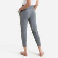 Pantalon paperbag longueur 30 Gris Clair Chiné Only