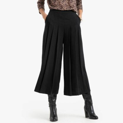 Pantalon plissé large Noir Anne weyburn