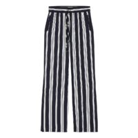 Pantalon rayé large Blanc/Bleu Tommy Hilfiger