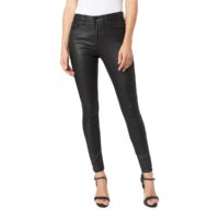 Pantalon skinny Regent en simili Noir Enduit Pepe Jeans