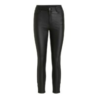 Pantalon skinny en simili Noir Vila