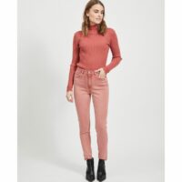 Pantalon slim 7/8 ème Vert;Vieux Rose Vila