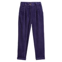 Pantalon slim à pinces en velours côtelé Mauve;Rouge Brique;Vert Grisé LA REDOUTE COLLECTIONS