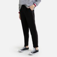 Pantalon slim avec bande appliquée sur jambes Noir Tommy Hilfiger