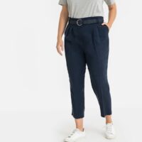 Pantalon slim en Lyocell Bleu Marine LA REDOUTE COLLECTIONS PLUS