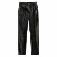 Pantalon slim simili craquelé Noir LA REDOUTE COLLECTIONS