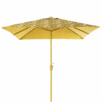 Parasol en aluminium et toile motifs jaunes et noirs Palavas Maisons du Monde