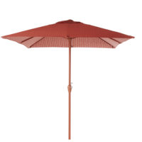 Parasol en aluminium et toile motifs terracotta Palavas Maisons du Monde