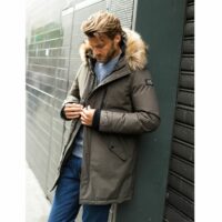 Parka M53X Bleu Marine - Noir Schott